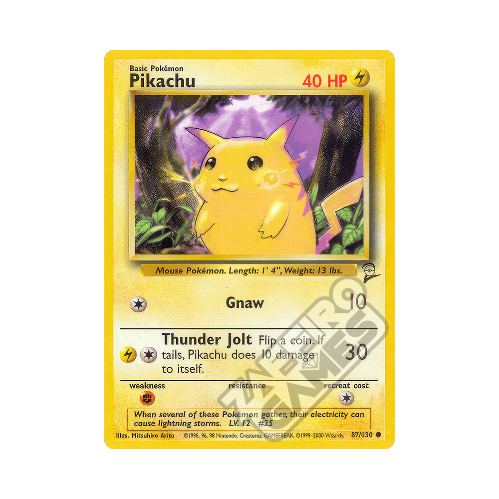 087/130 Pikachu Comune (ENG) - Set Base 2