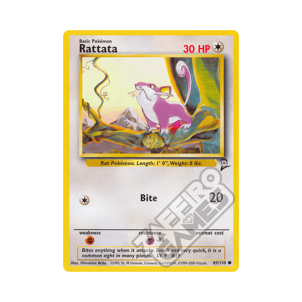 089/130 Rattata Comune (ENG) - Set Base 2