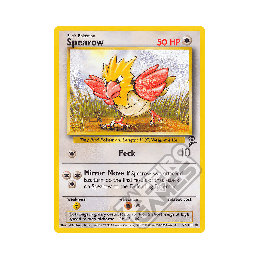 092/130 Spearow Comune (ENG) - Set Base 2