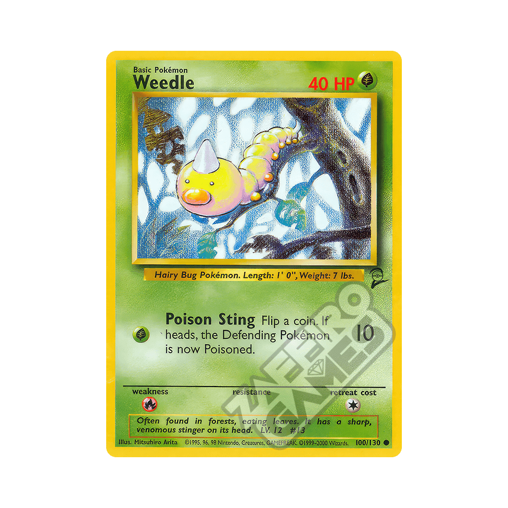 100/130 Weedle Comune (ENG) - Set Base 2-2