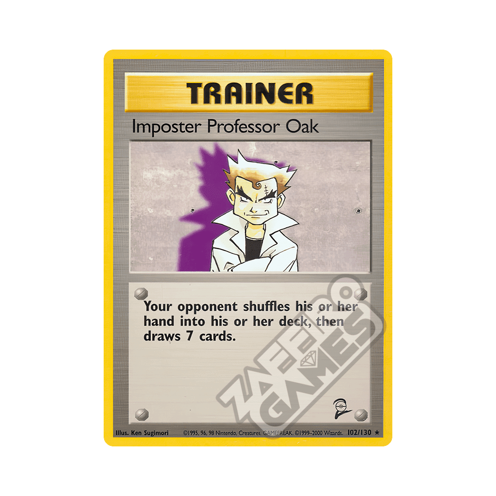 102/130 Imposter Professor Oak Rara (ENG) - Set Base 2