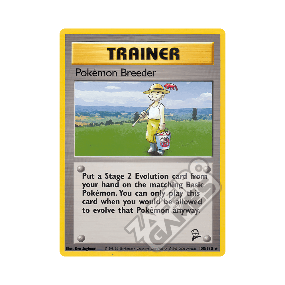 105/130 Pokémon Breeder Rara (ENG) - Set Base 2