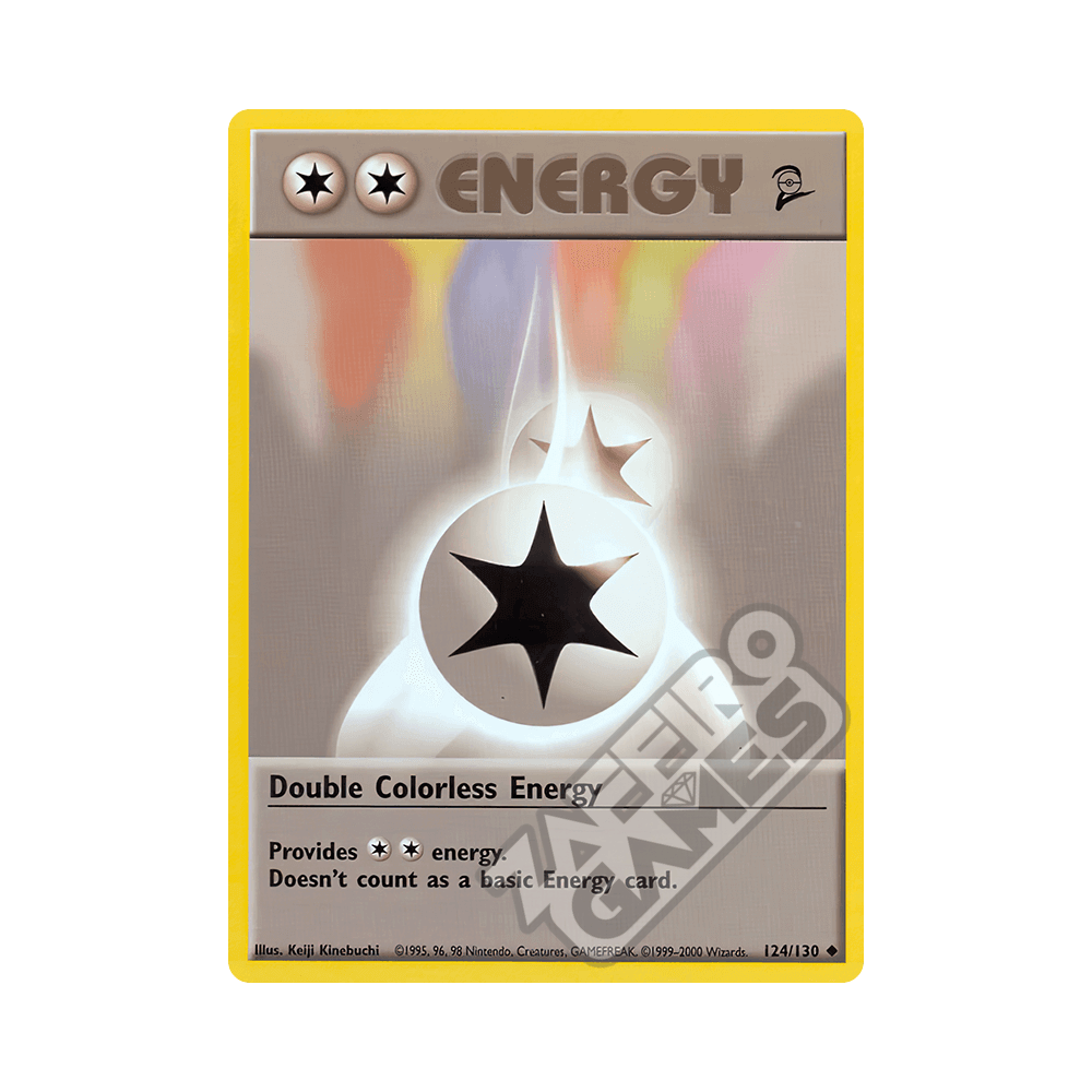 124/130 Double Colorless Energy Non Comune (ENG) - Set Base 2