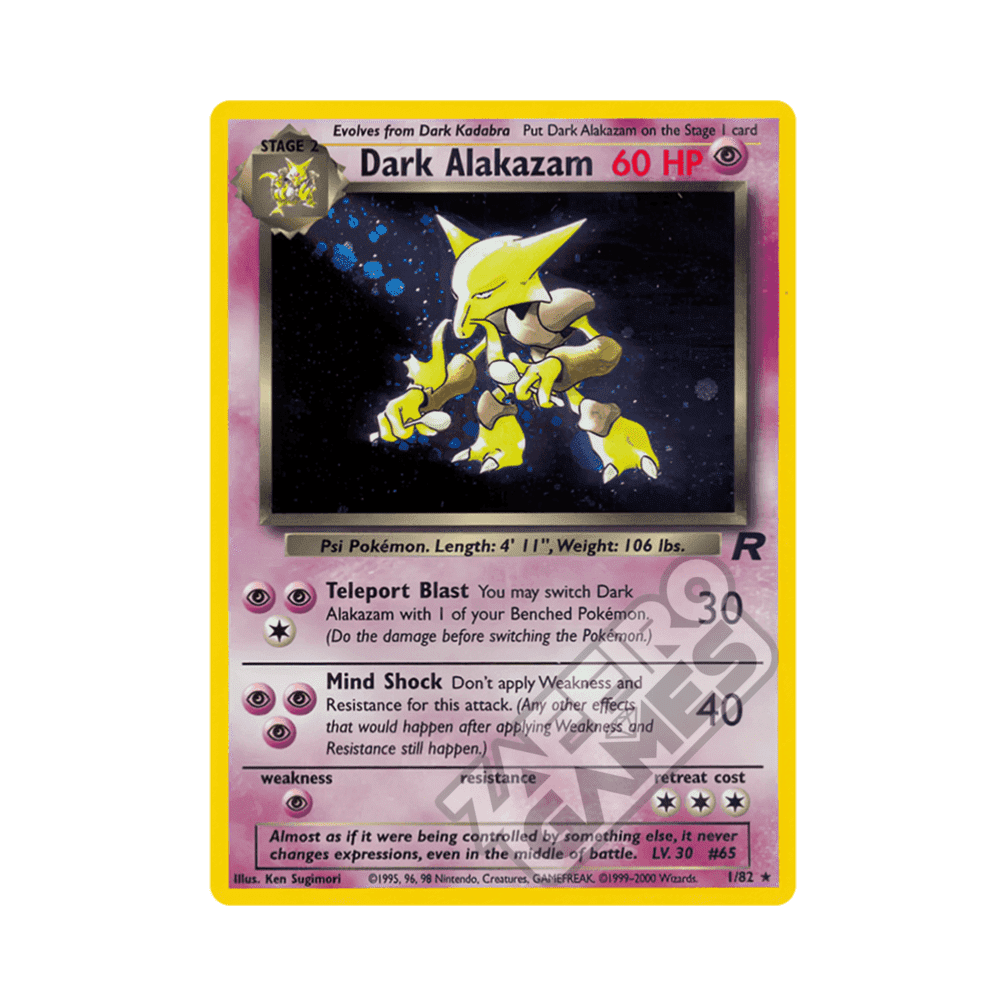 01/82 Dark Alakazam Holo Unlimited (ITA) - Team Rocket