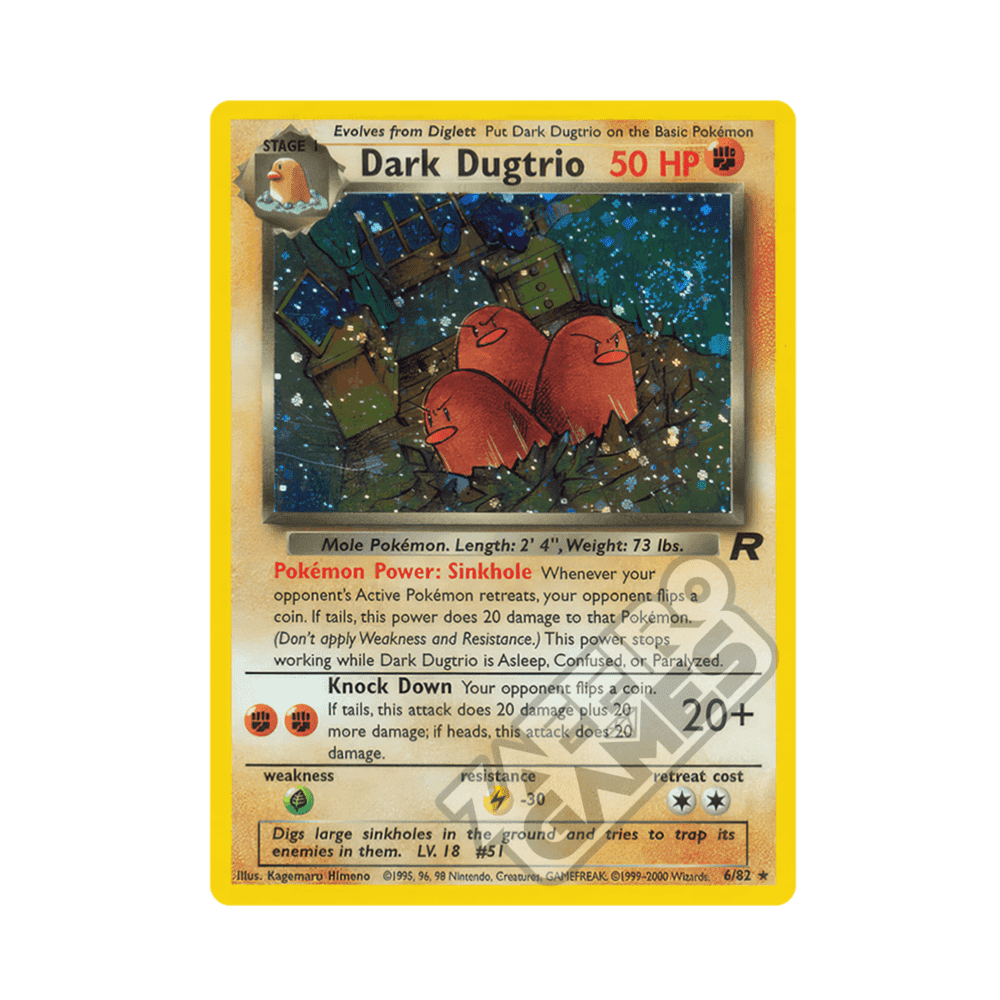 06/82 Dark Dugtrio Holo Unlimited (ITA) - Team Rocket