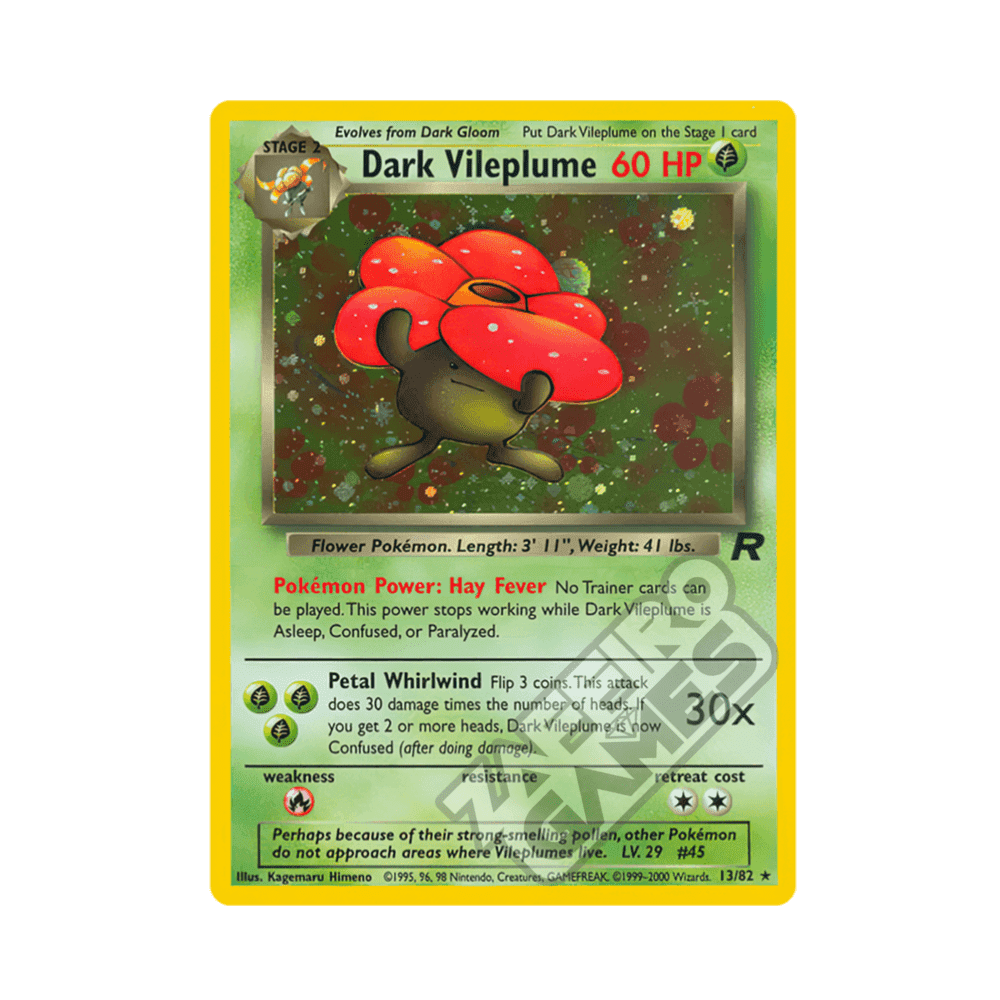 13/82 Dark Vileplume Holo Unlimited (ITA) - Team Rocket