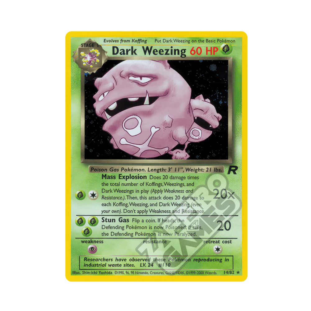 14/82 Dark Weezing Holo Unlimited (ITA) - Team Rocket