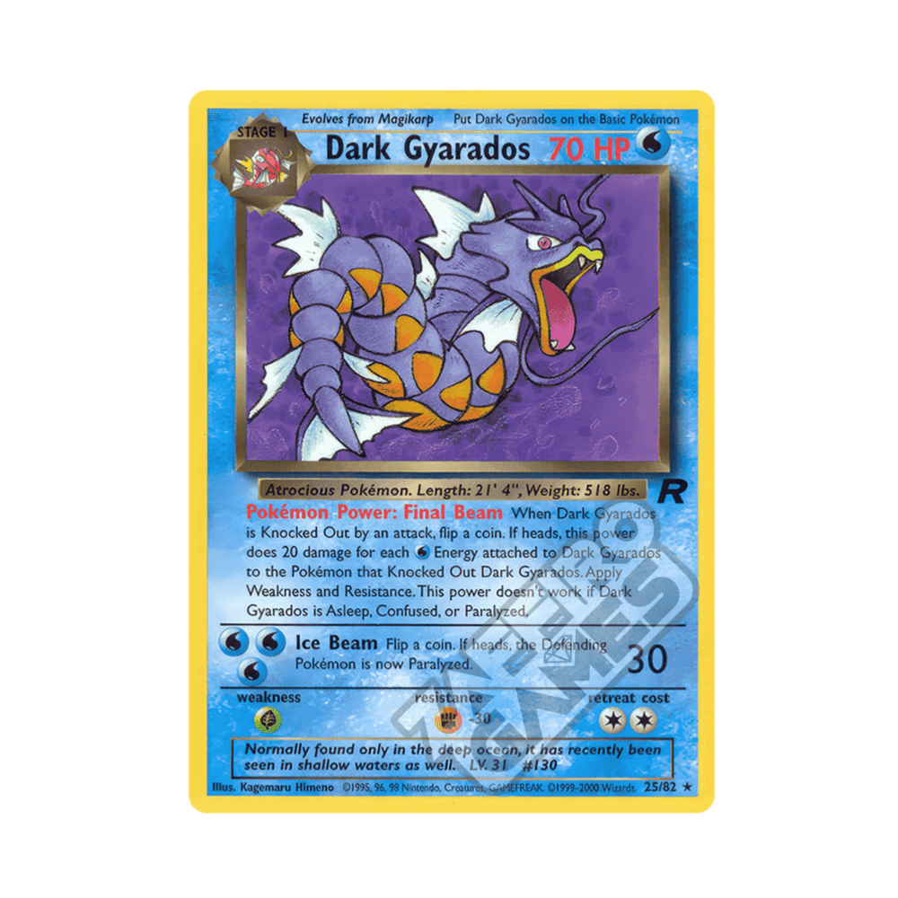 25/82 Dark Gyarados Rara Unlimited (ITA) - Team Rocket