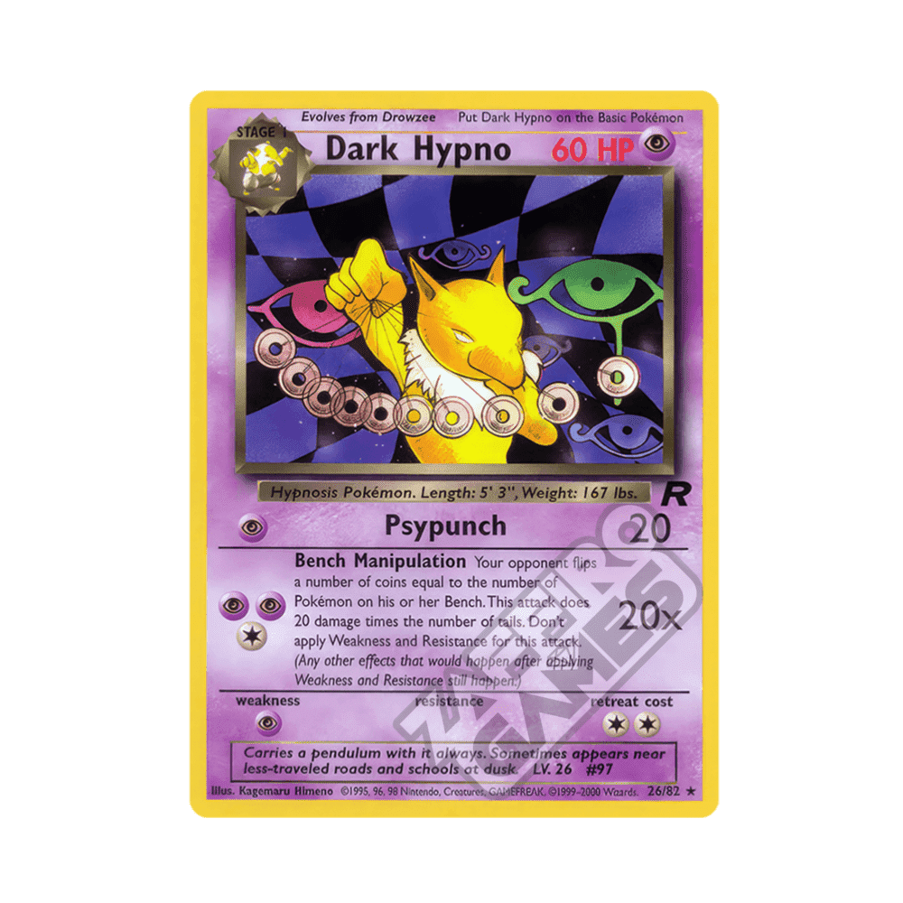 26/82 Dark Hypno Rara Unlimited (ITA) - Team Rocket