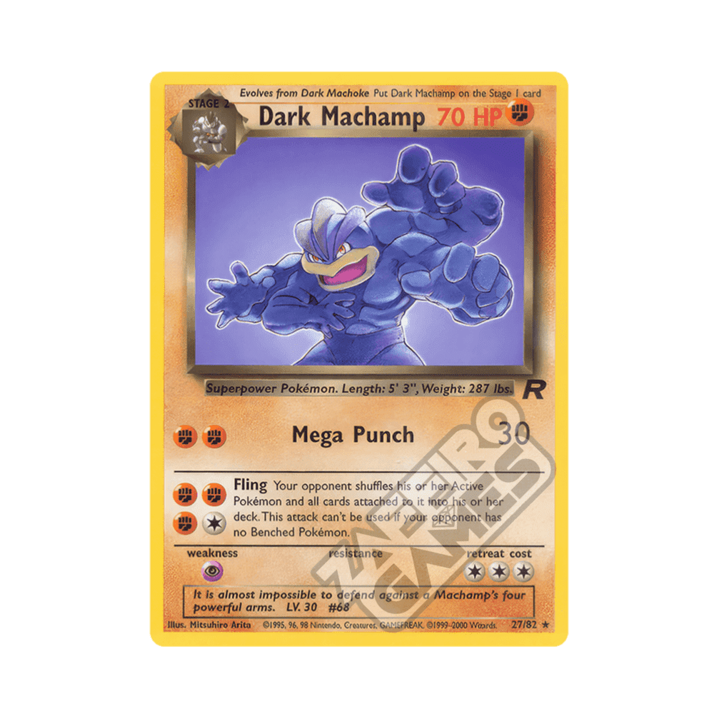 27/82 Dark Machamp Rara Unlimited (ITA) - Team Rocket