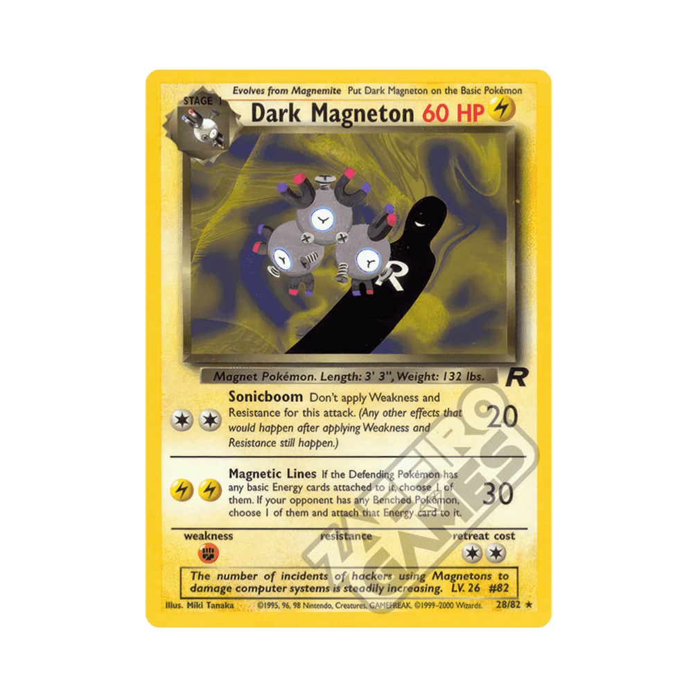 28/82 Dark Magneton Rara Unlimited (ITA) - Team Rocket