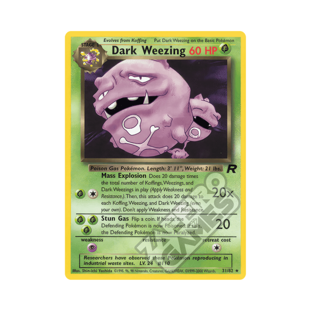 31/82 Dark Weezing Rara Unlimited (ITA) - Team Rocket
