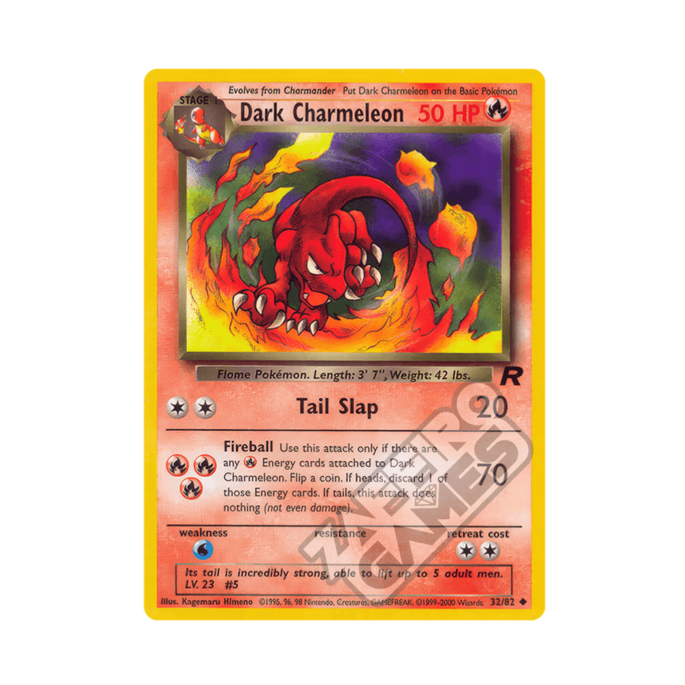 32/82 Dark Charmeleon Non Comune Unlimited (ITA) - Team Rocket