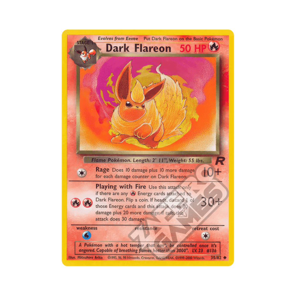 35/82 Dark Flareon Non Comune Unlimited (ITA) - Team Rocket