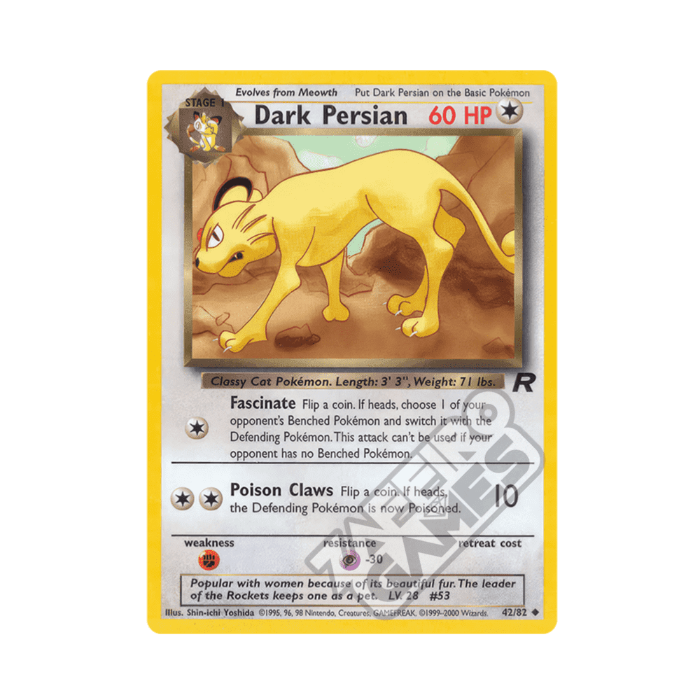 42/82 Dark Persian Non Comune Unlimited (ITA) - Team Rocket