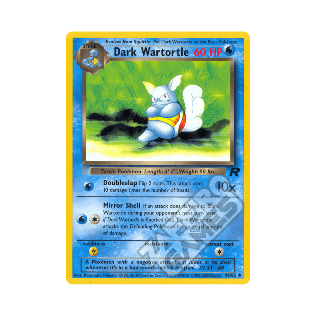 46/82 Dark Wartortle Non Comune Unlimited (ITA) - Team Rocket