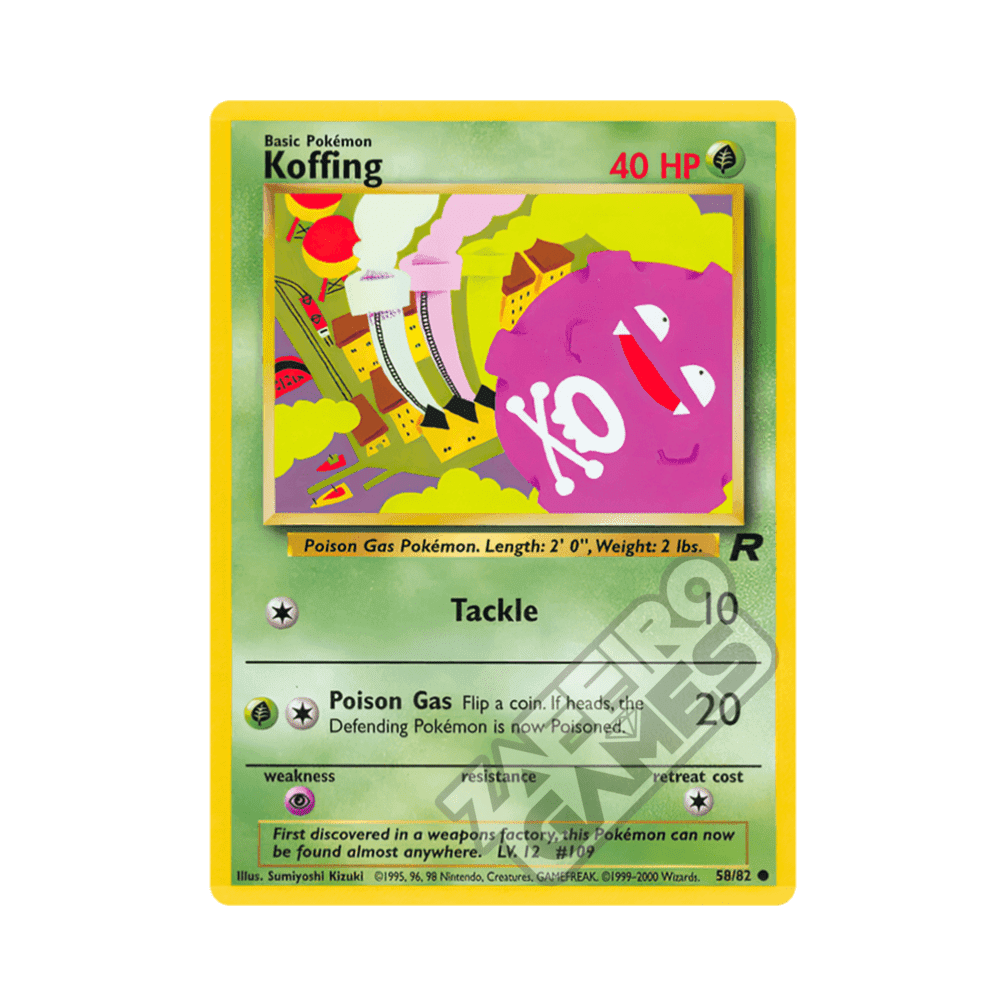 58/82 Koffing Comune Unlimited (ITA) - Team Rocket
