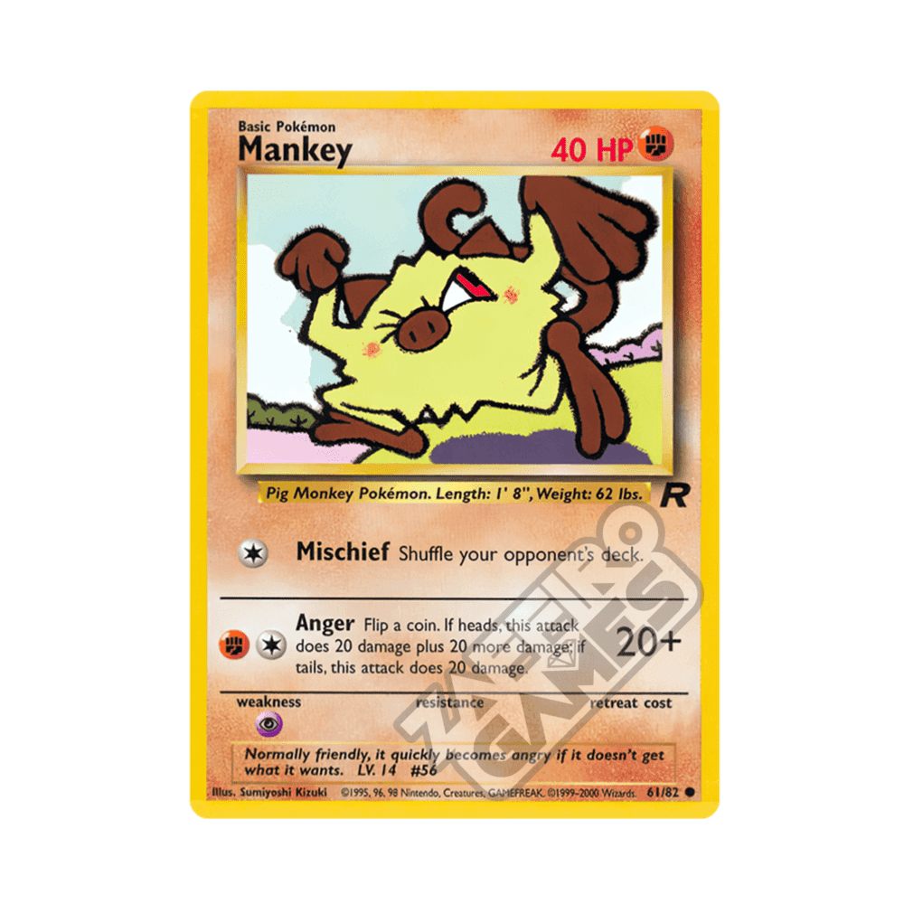 61/82 Mankey Comune Unlimited (ITA) - Team Rocket