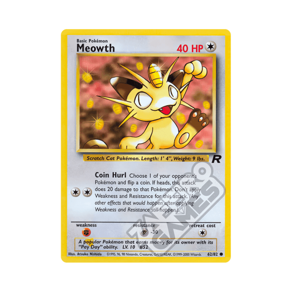 62/82 Meowth Comune Unlimited (ITA) - Team Rocket