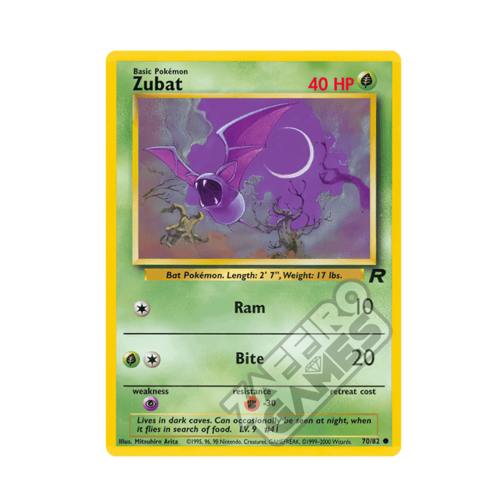 70/82 Zubat Comune Unlimited (ITA) - Team Rocket