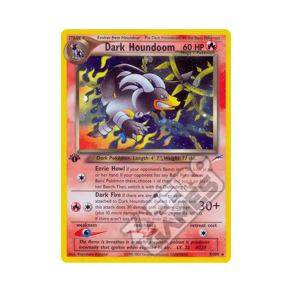007/105 Dark Houndoom Holo Prima Edizione (ITA) - Neo Destiny