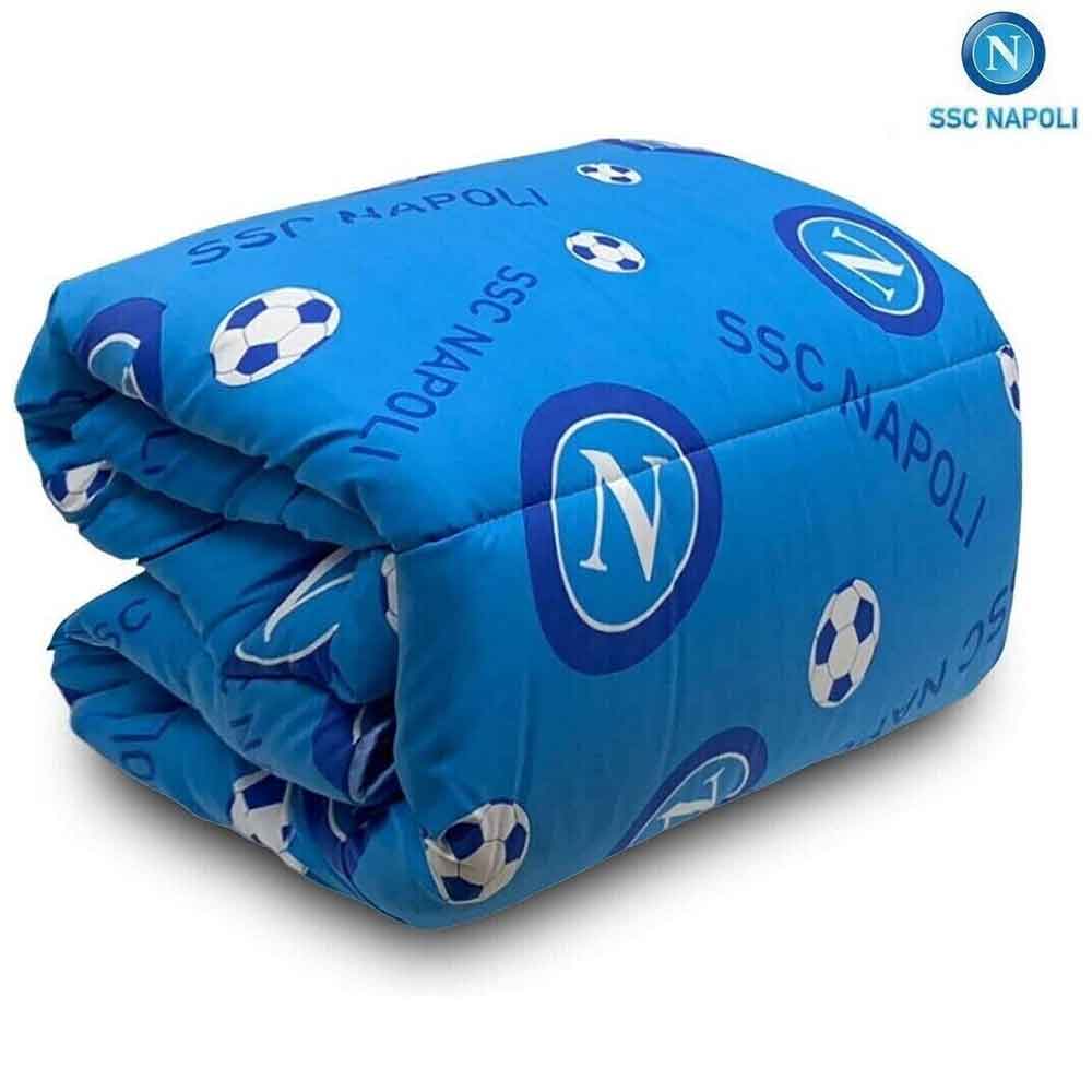 Carillo SSC Napoli Trapunta Letto Matrimoniale Colore Azzurro 