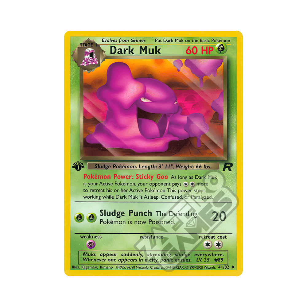 041/082 Dark Muk Non Comune Prima Edizione (IT) – Team Rocket rr
