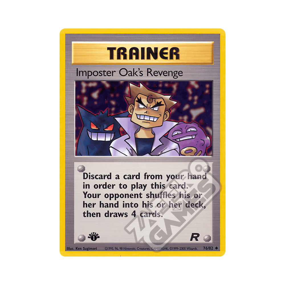 076/082 La Vendetta Del Professor Oak, L’Impostore Non Comune Prima Edizione (IT) – Team Rocket