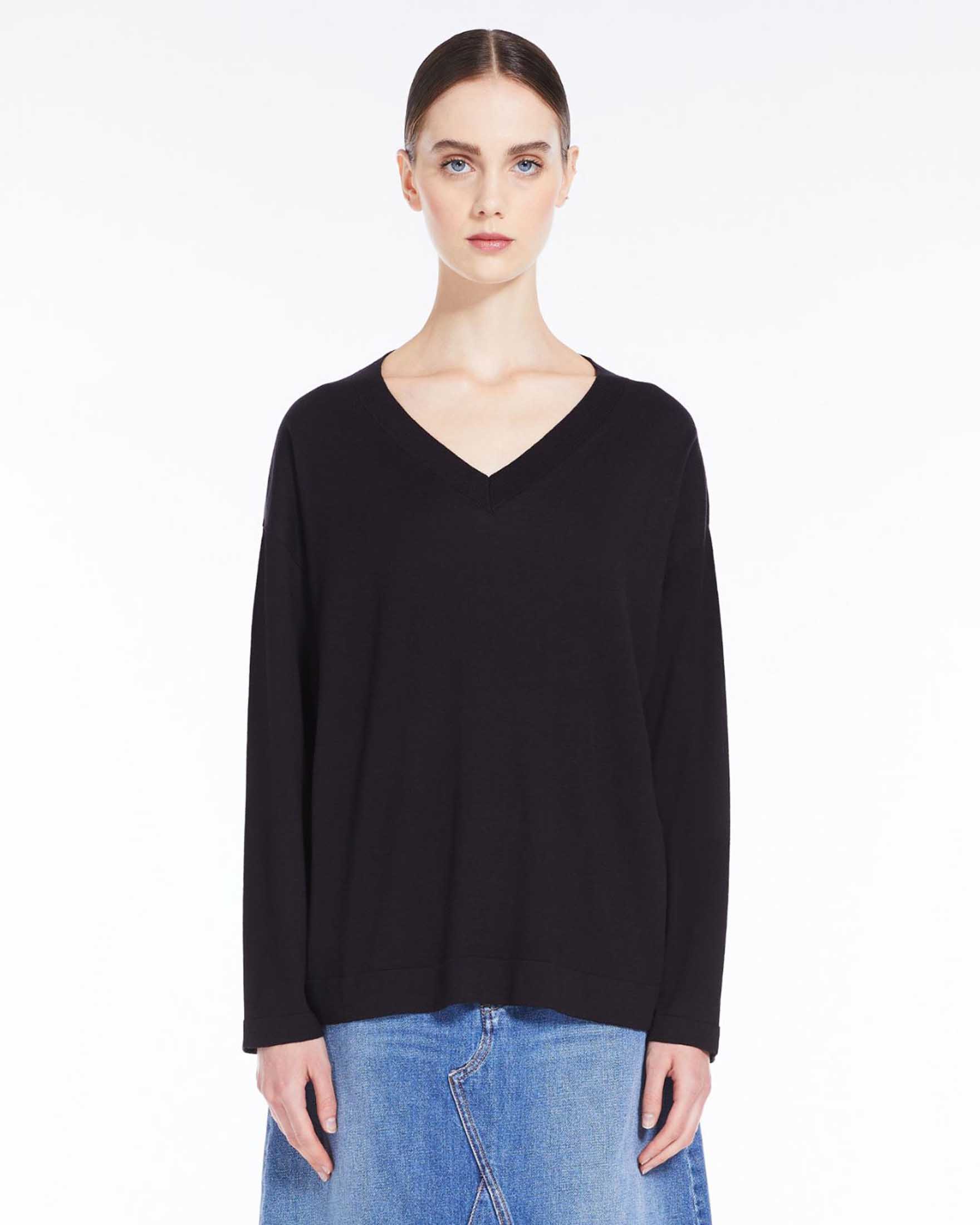 Maglia hot sale nera oversize