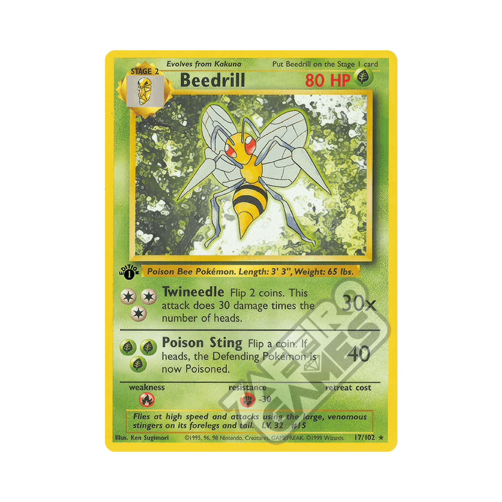 017/102 Beedrill Rara Prima Edizione (ITA) - Set Base