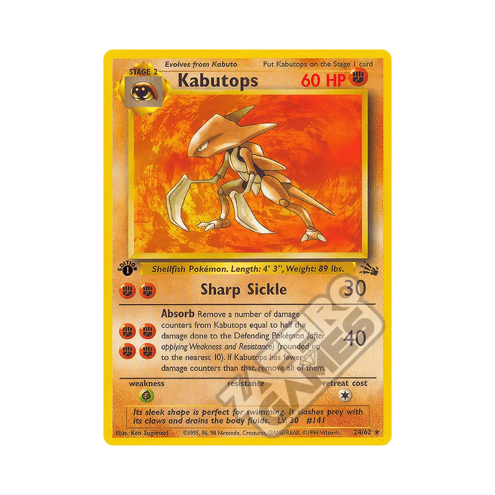 024/062 Kabutops Rara Prima Edizione (IT) – Fossil