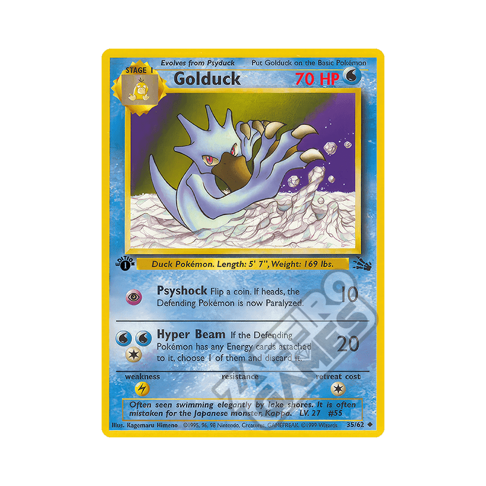 035/062 Golduck Non Comune Prima Edizione (IT) – Fossil