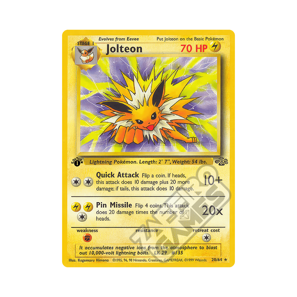 020/064 Jolteon Rara Prima Edizione (IT)  Jungle | ZAFFIRO GAMES S.R.L.