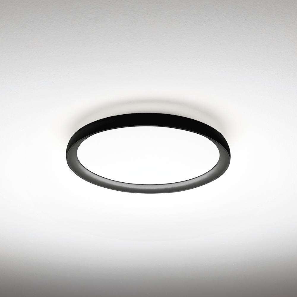 ATENA PLAFONIERA Ø40 NERO 36W 3000K - 4000K 