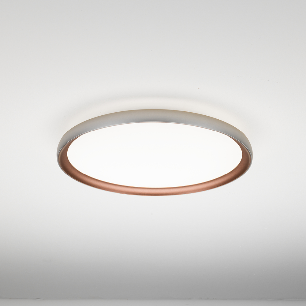 ATENA PLAFONIERA Ø50 ARGENTO+RAME 48W 3000K - 4000K 