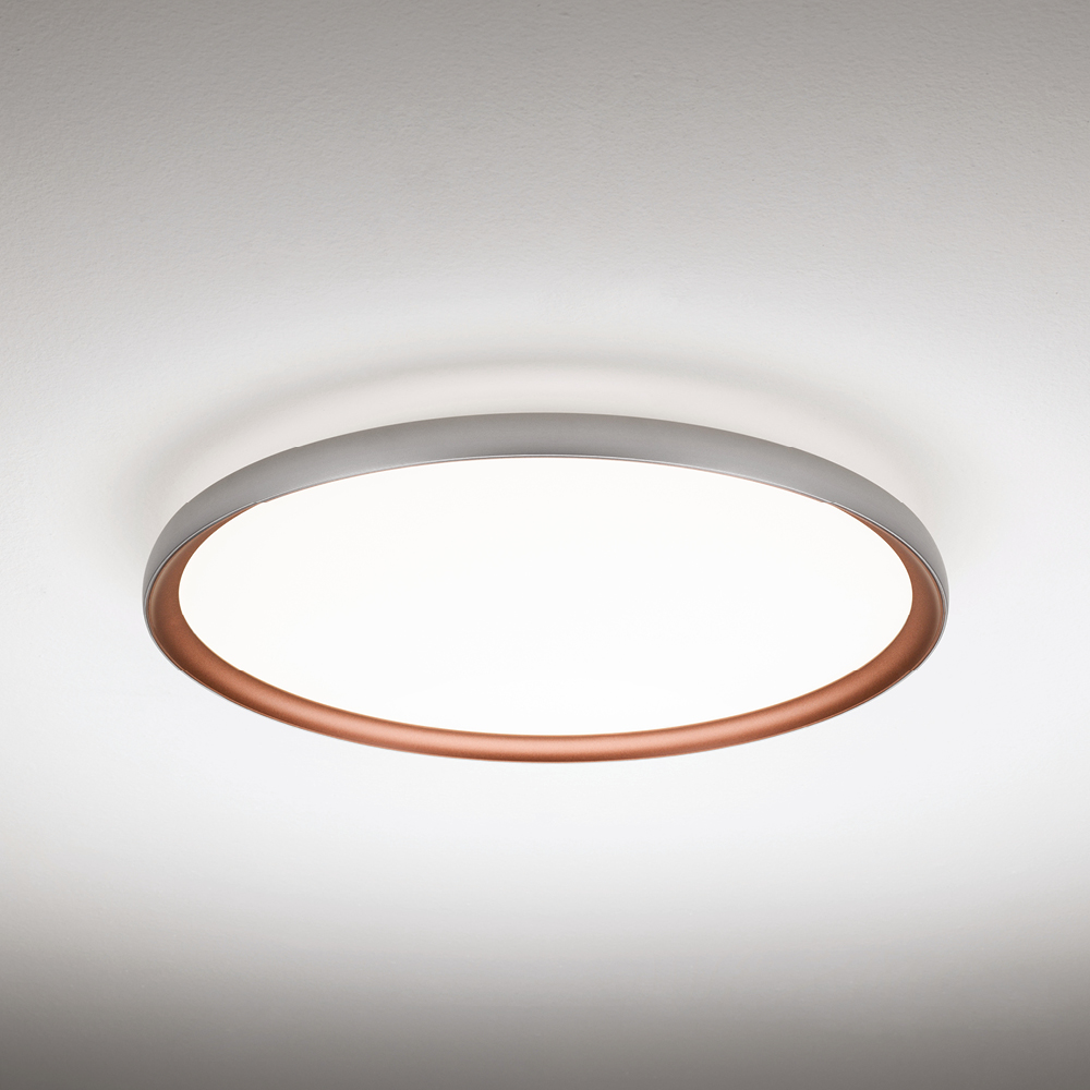 ATENA PLAFONIERA Ø60 ARGENTO+RAME 50W 3000K-4000K 