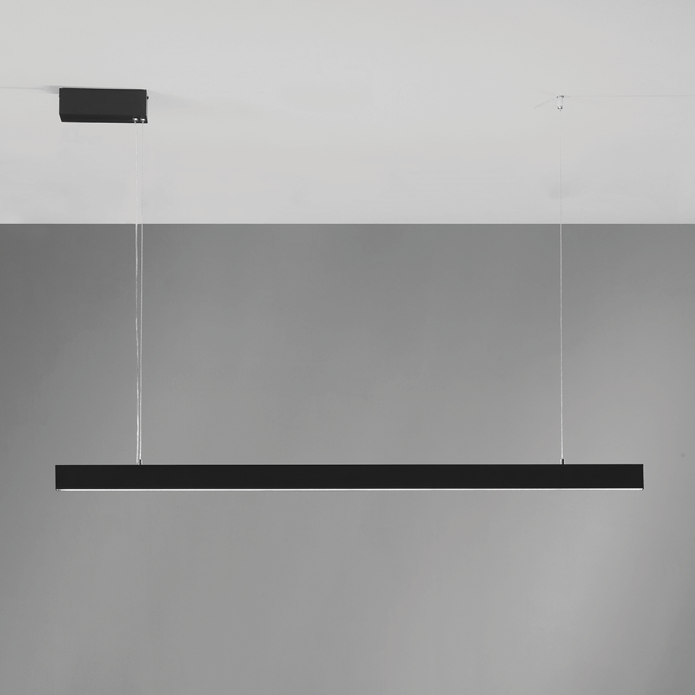 SEGMENTO SOSPENSIONE 125CM NERO 30W+10W 2700K-3000K-4000K