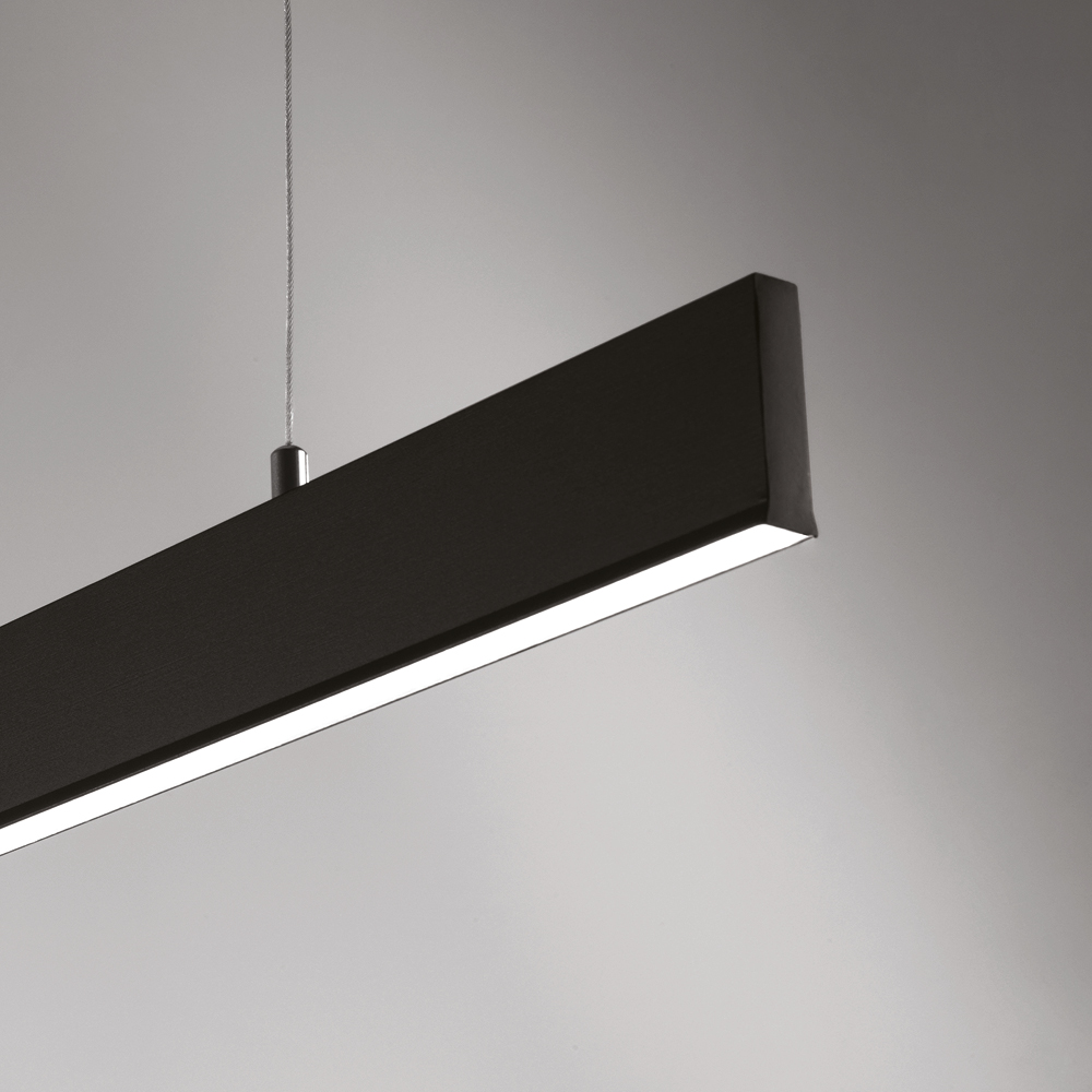 SEGMENTO SOSPENSIONE 125CM NERO 30W+10W 2700K-3000K-4000K