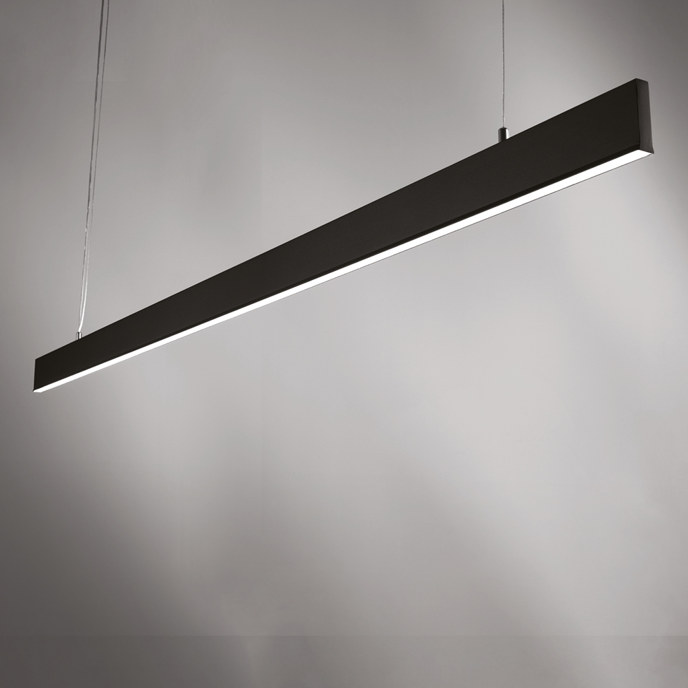 SEGMENTO SOSPENSIONE 125CM NERO 30W+10W 2700K-3000K-4000K