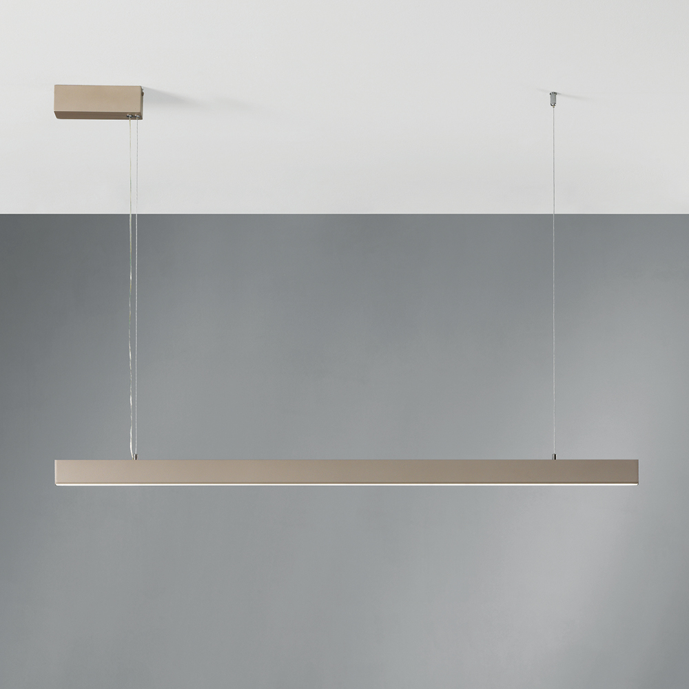SEGMENTO SOSPENSIONE 125CM SABBIA 30W+10W 2700K-3000K-4000K