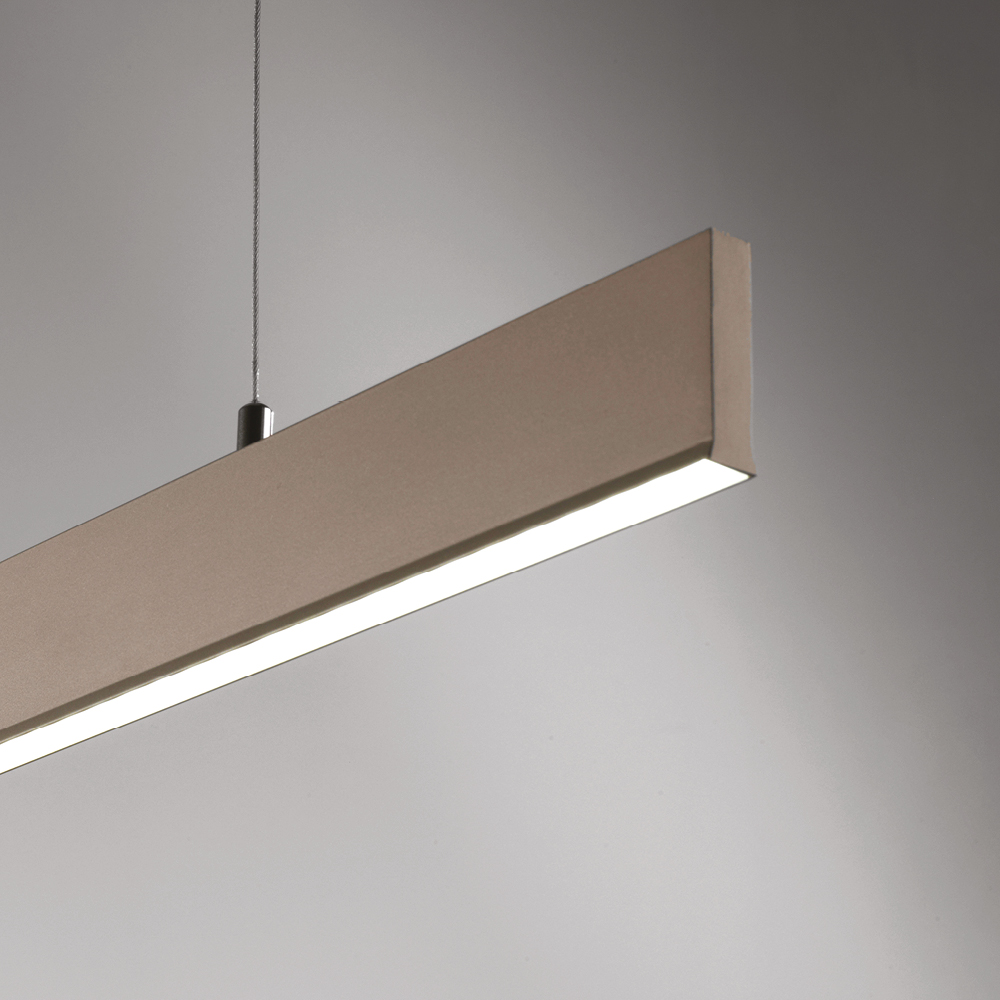 SEGMENTO SOSPENSIONE 125CM SABBIA 30W+10W 2700K-3000K-4000K