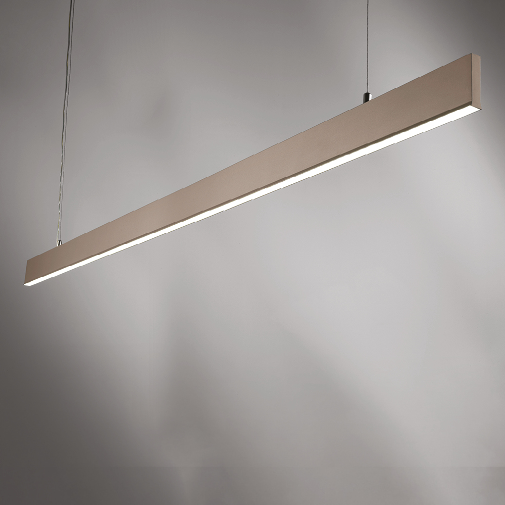 SEGMENTO SOSPENSIONE 125CM SABBIA 30W+10W 2700K-3000K-4000K