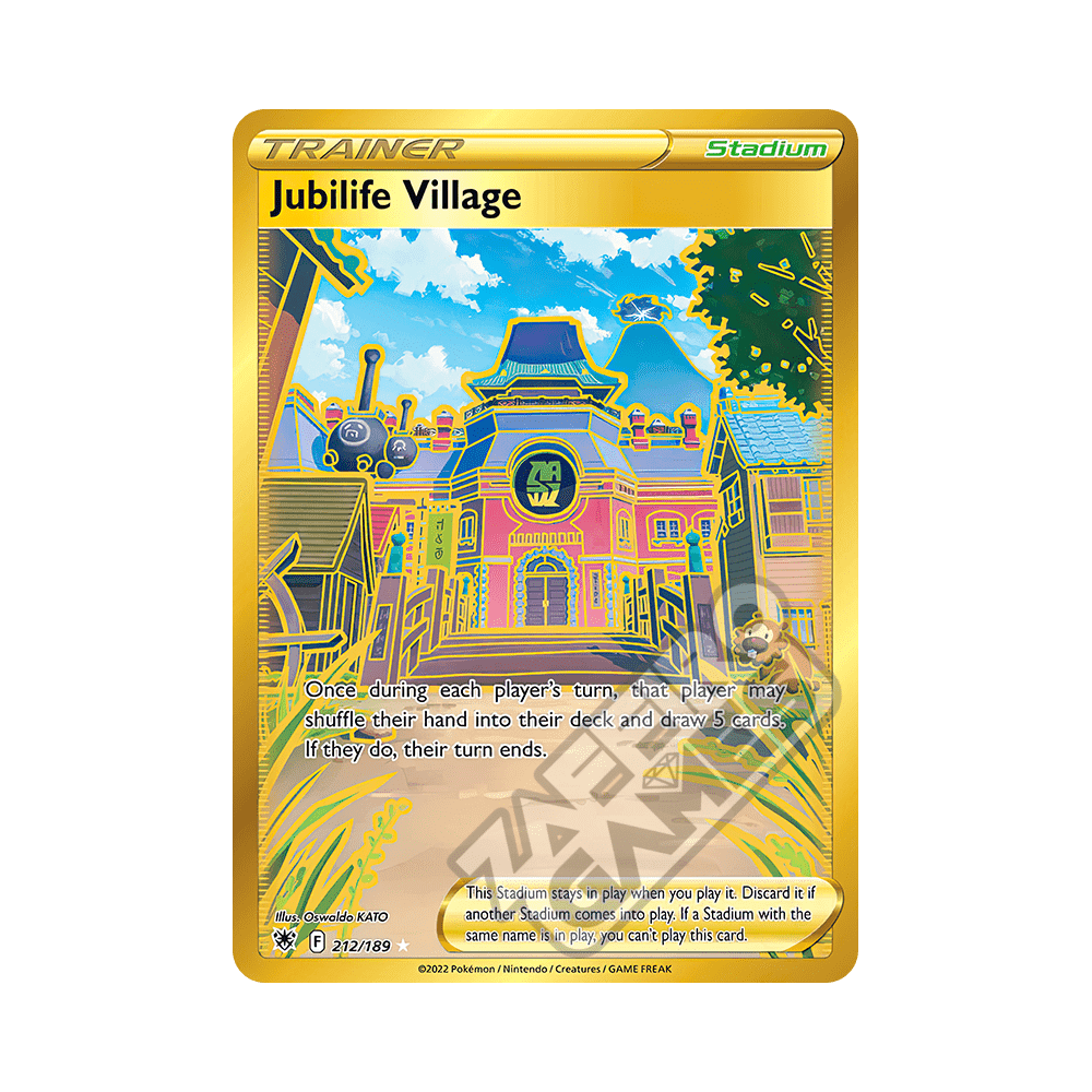 jubilife village pokemon card gold CGC 9.5 Japanese Stadium (Graded Card) not actual card. eBay Auction Item 185738069550 TCG
