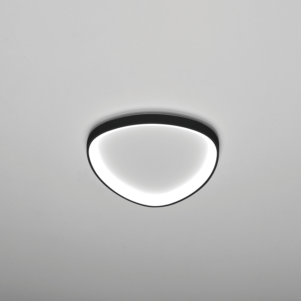 LIFERING-P PLAFONIERA 42 NERO 38W 3000K - 4000K DIMMERABILE