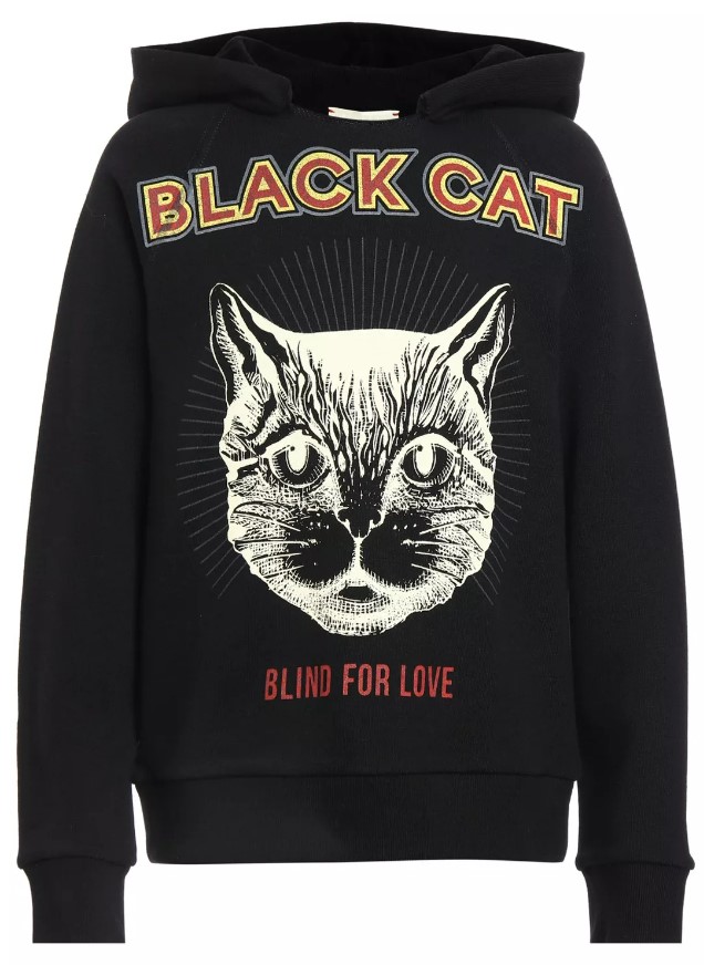 Felpa gucci shop con gatto