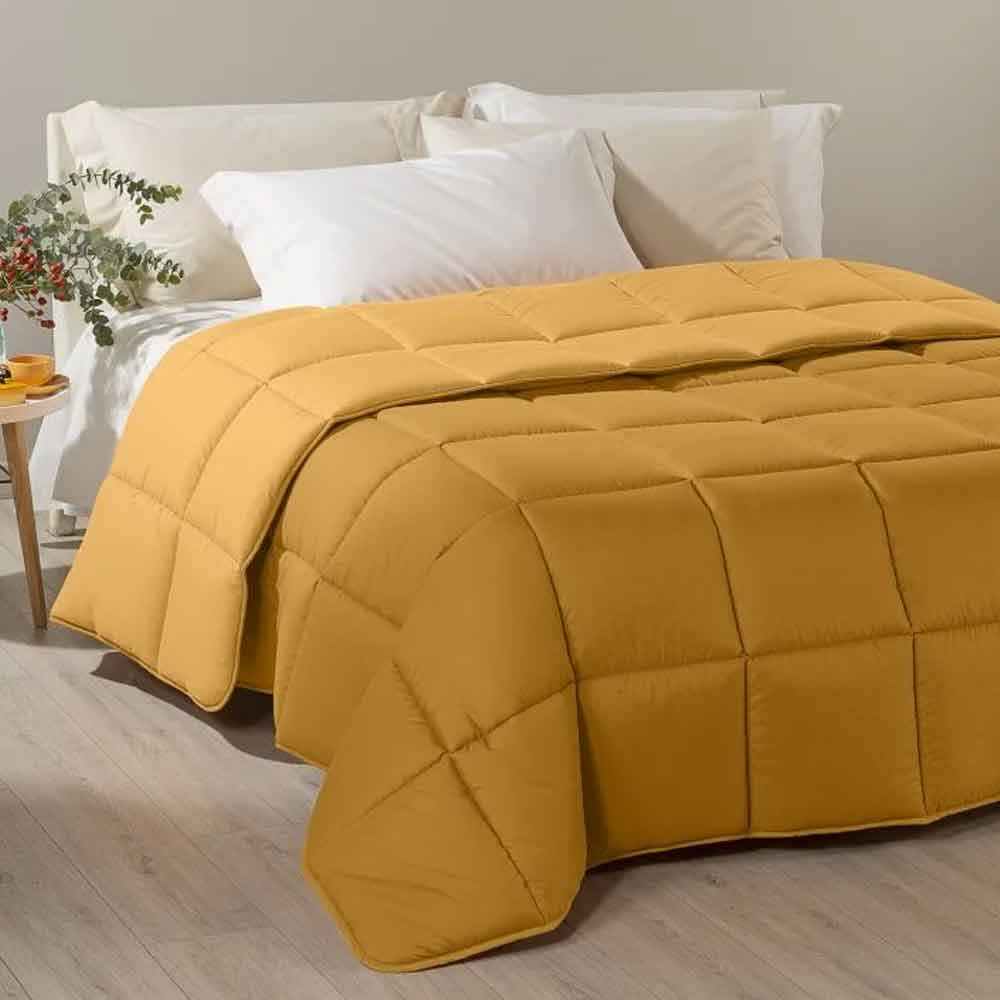 Caleffi Trapunta Letto Matrimoniale Cotone Country House, Colore Bronzo, Imbottitura Anallergica