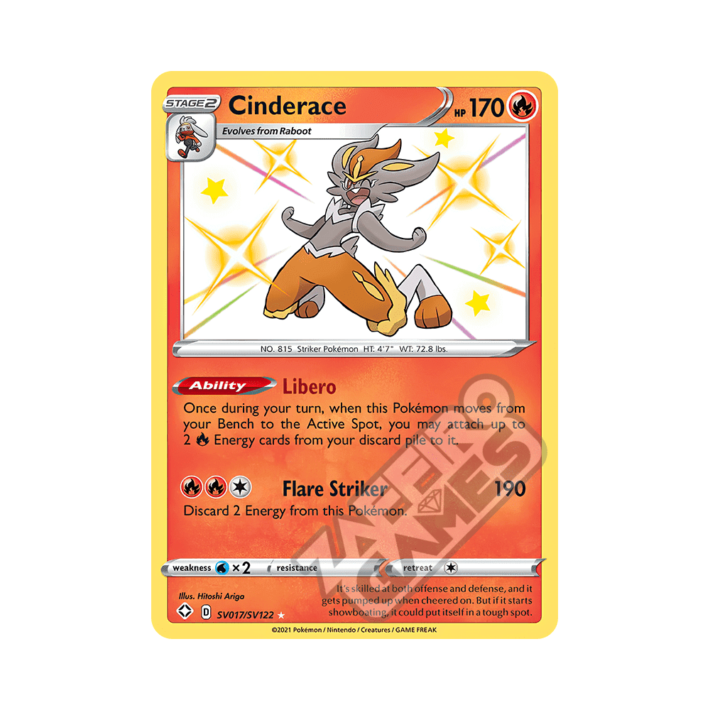 shiny cinderace pokemon card Pokémon | SCR | 157