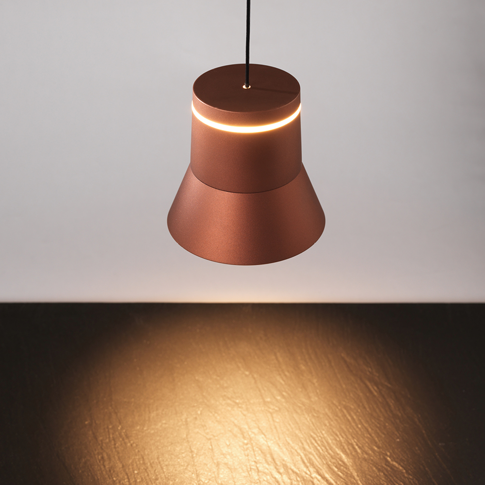 CLOCHE SOSPENSIONE BRONZO 6W 3000K