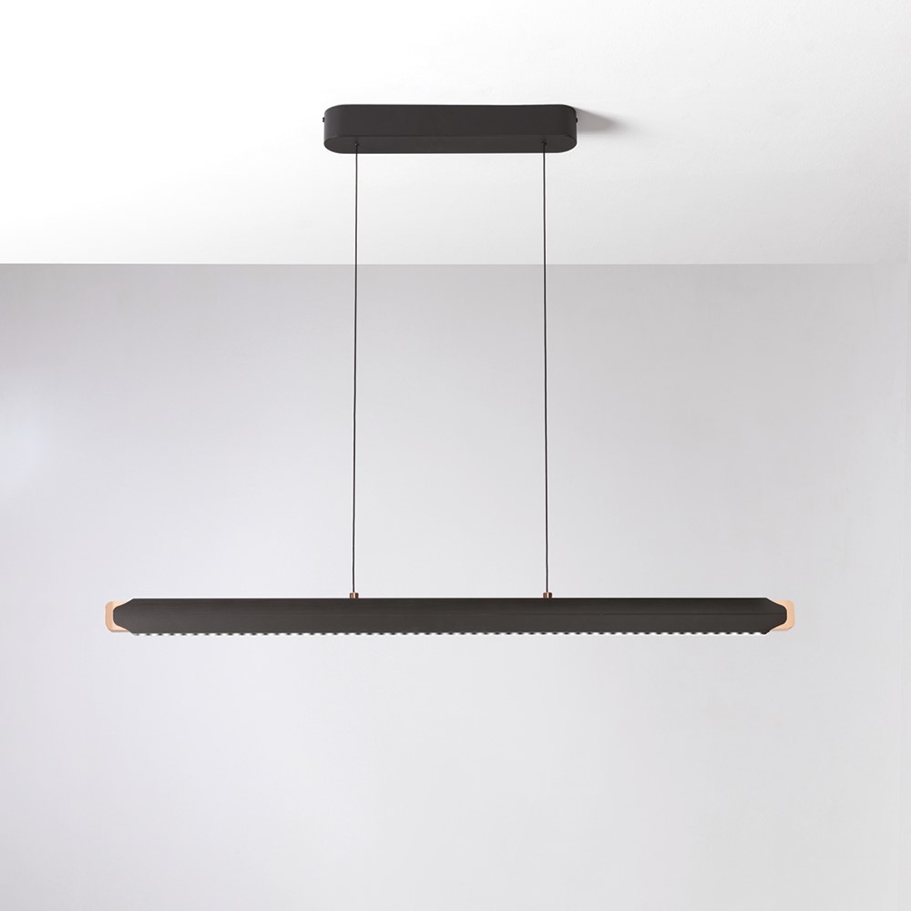 BLADE SOSPENSIONE NERO+ORO 55W 3000K