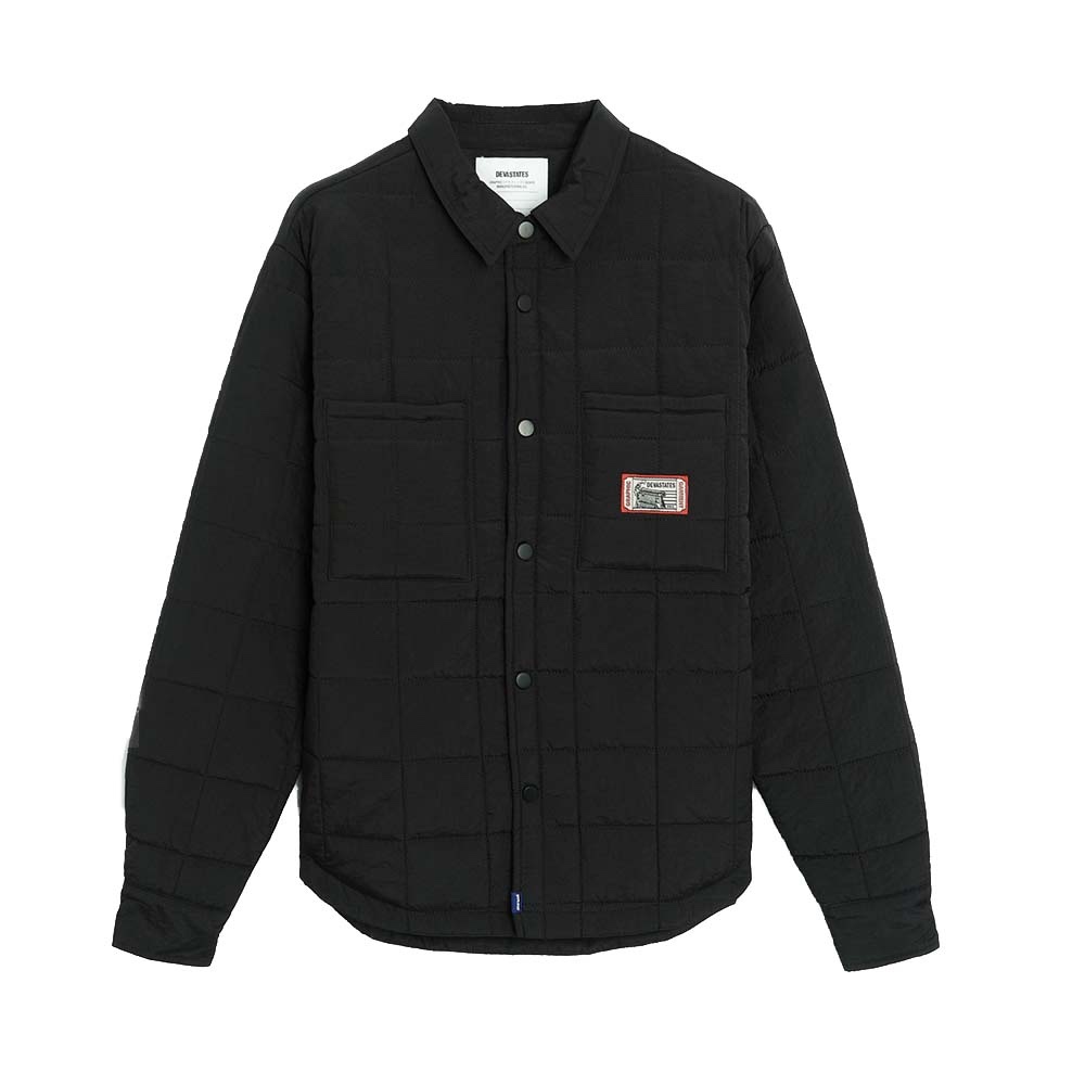 DEVA STATES Giacca Shirt Bones Qualited Fatigue Black 